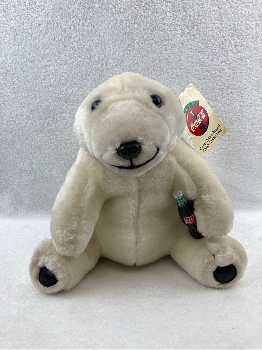 VTG 1993 Play by Play Coca-Cola Polar Bear Plush Stuffed Animal Toy 9.5”